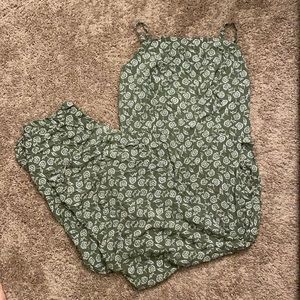 Sage dandelion floral jumper